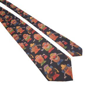 Vintage Mr Potato Head Novelty Tie By Ralph Marlin Polyester Fun Game 1995